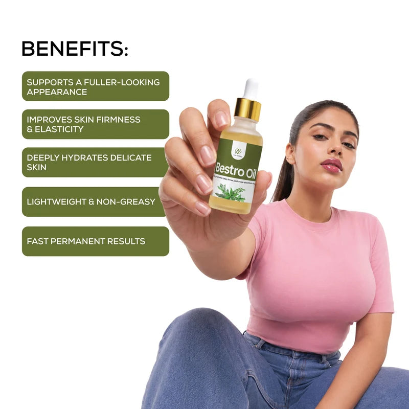 Bestro Oil – Herbal Chest Oil for Firm & Fuller-Looking Skin