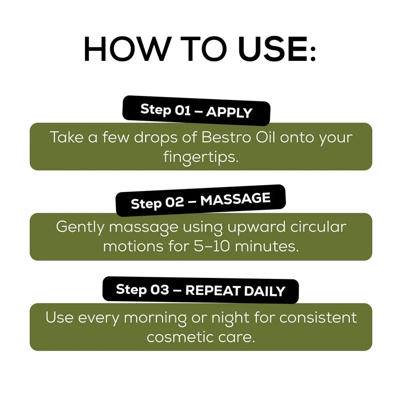 Bestro Oil – Herbal Chest Oil for Firm & Fuller-Looking Skin