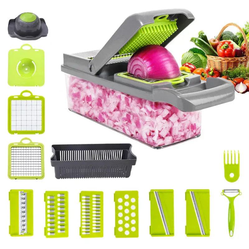 16 in 1 Multifunctional Vegetable Chopper full set