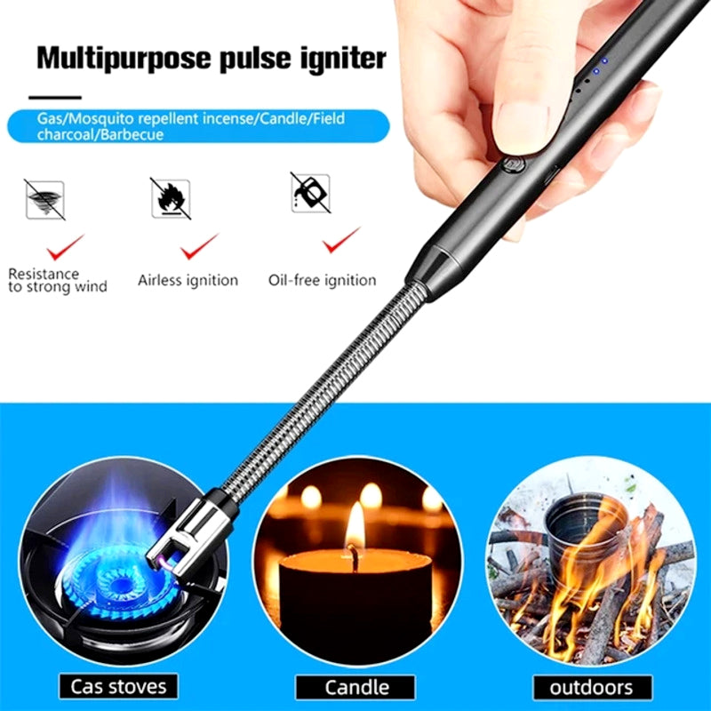 360° Flexible Neck USB Rechargeable Arc Lighter