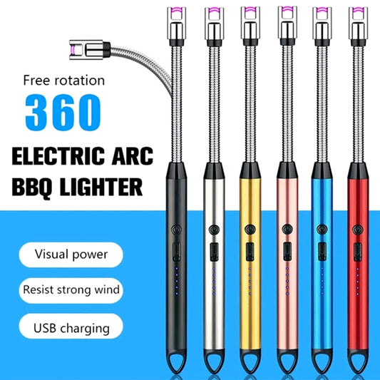 360° Flexible Neck USB Rechargeable Arc Lighter