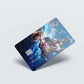 Smart Card Skin being applied to a bank card