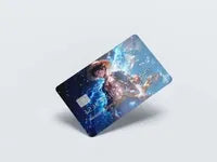 Smart Card Skin being applied to a bank card