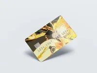 Card with Smart Skin applied showing chip still exposed