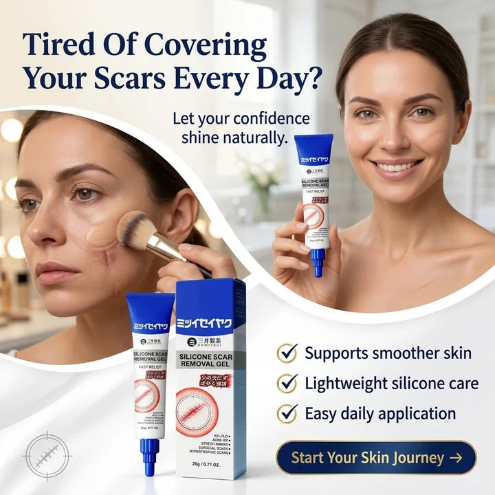 Silicone Scar Removal Gel – Fast-Absorbing Scar Treatment Gel for Smoother-Looking Skin