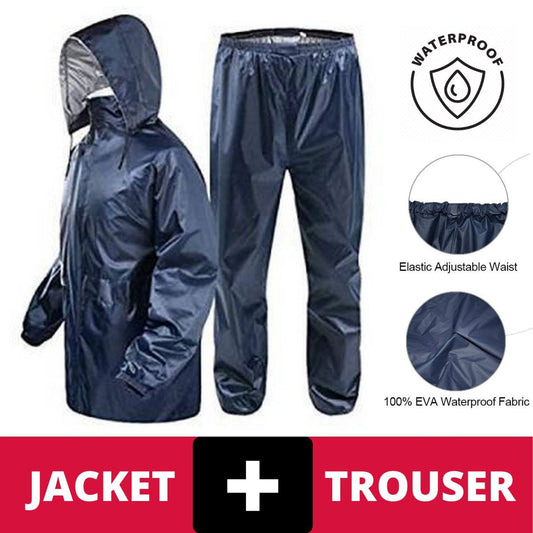 Waterproof Rain Coat & Pant Set | Lite Rain Suit for Bike & Cycling